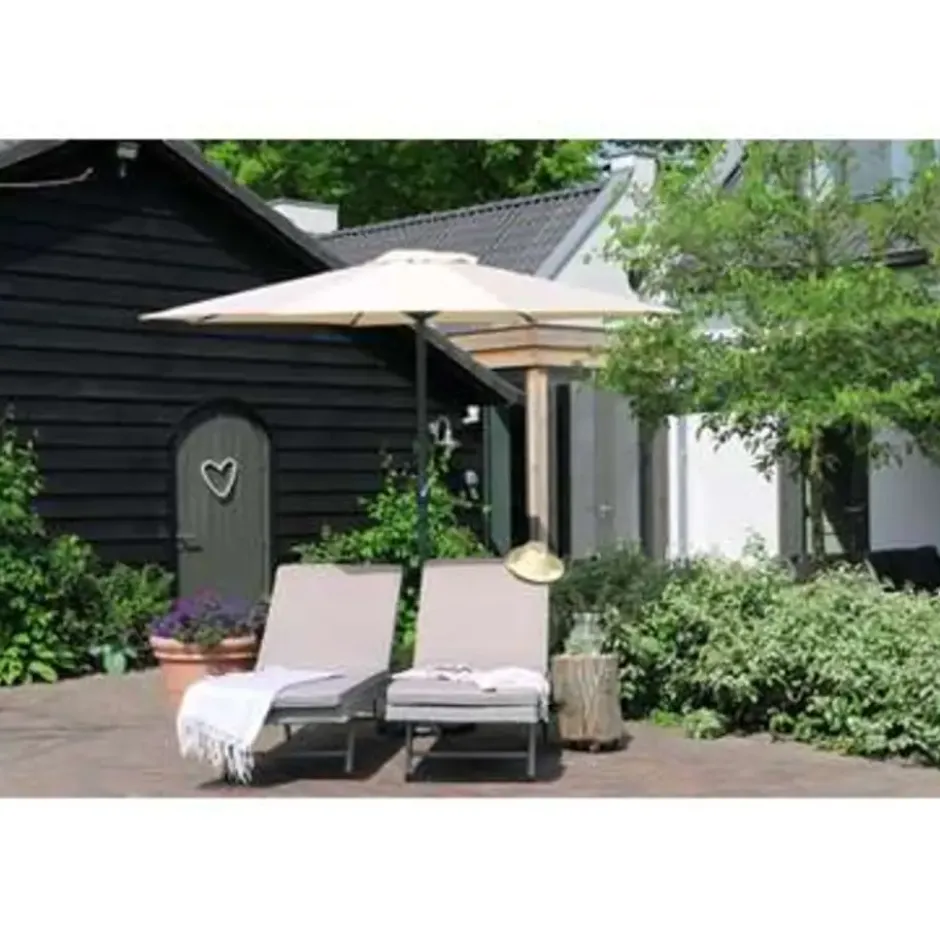 PimXL Luxe 8-ribs Parasol - Ø300cm - Ecru