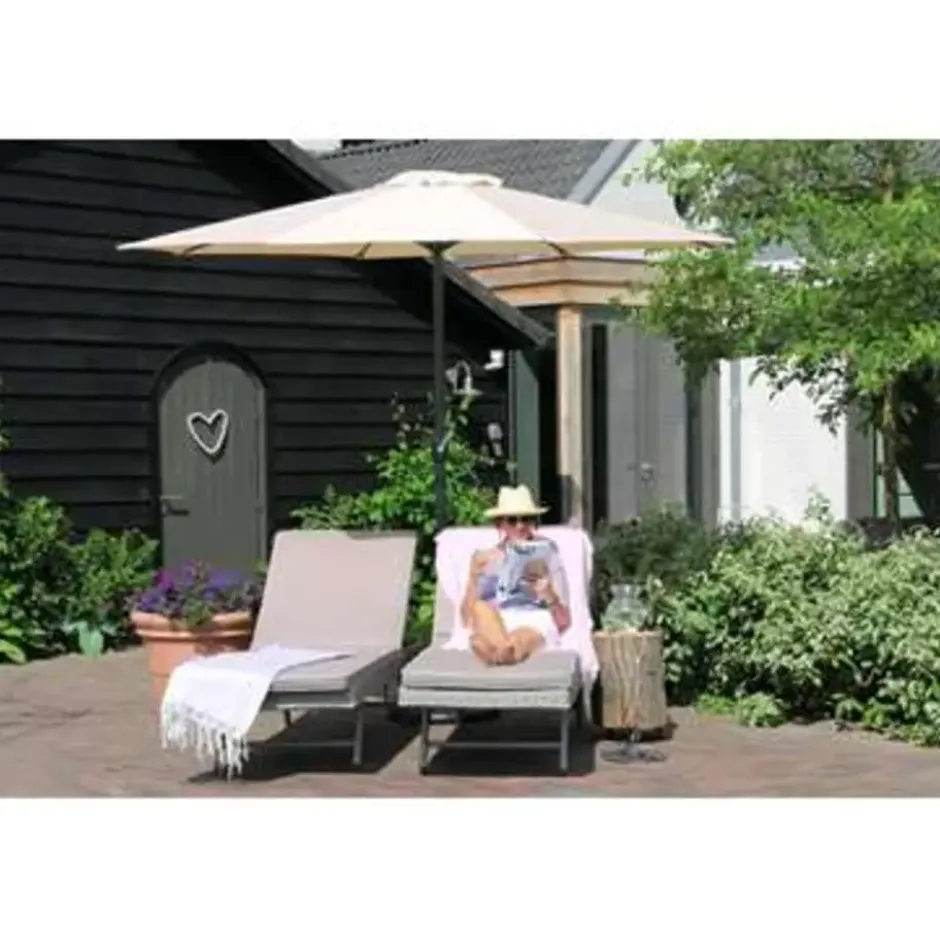 PimXL Luxe 8-ribs Parasol - Ø300cm - Ecru