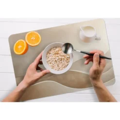 Placemat 6 stuks 45x30 cm Beige - Natuur - Abstract - Modern