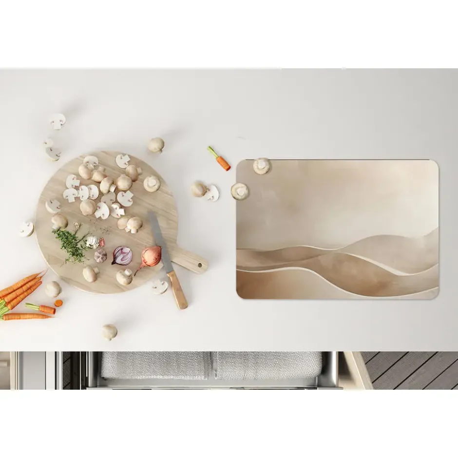 Placemat 6 stuks 45x30 cm Beige - Natuur - Abstract - Modern