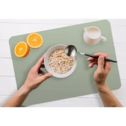 Placemat 6 stuks 45x30 cm Mintgroen - Effen kleur