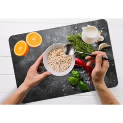 Placemat 6 stuks 45x30 cm Peper - Kruiden - Specerijen - Beton