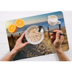 Placemat 6 stuks 45x30 cm Strand - Zee - Nederland - Duinen - Zon