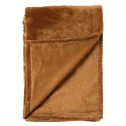 Plaid Charlie - Tobacco Brown - 200x220 cm
