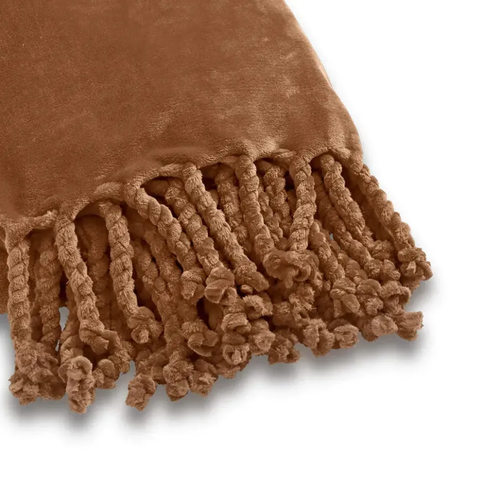 Plaid Florijn - Tobacco Brown - 150x200 cm