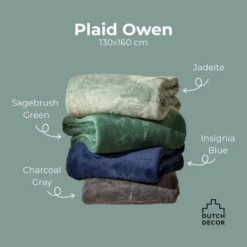 Plaid Owen - Insignia Blue - 130x160 cm