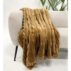 Plaid Ricky - Tobacco Brown - 150x200 cm