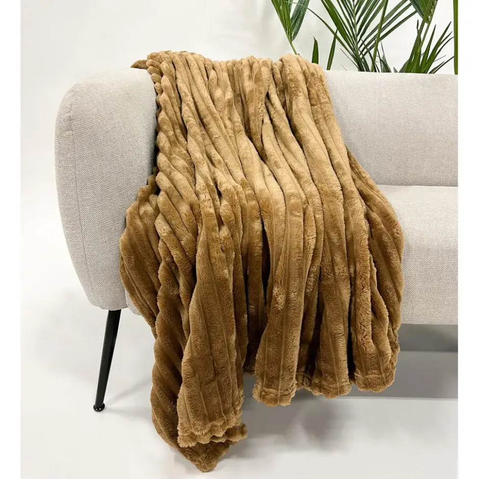 Plaid Ricky - Tobacco Brown - 150x200 cm