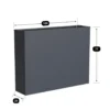 Plantenbak horeca - 100 x 25 x 77 cm - Antraciet