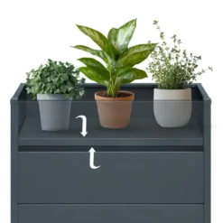 Plantenbak horeca - 100 x 25 x 77 cm - Antraciet