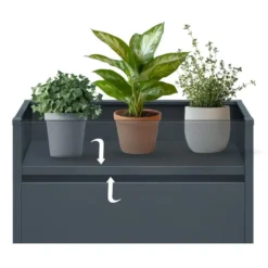 Plantenbak horeca - 100 x 25 x 52 cm - Antraciet