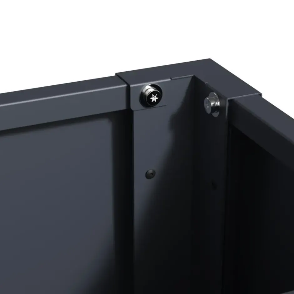 Plantenbak - 100 x 25 x 52 cm - Antraciet