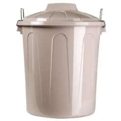 Plasticforte afvalemmer - beige - 21L - kunststof - H42 cm