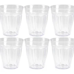 PlasticForte Drinkglazen/waterglazen Picardie - 12x - kunststof