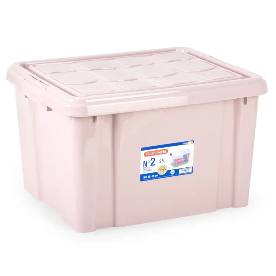 Plasticforte Multi Storage Opslagbox - roze - 25L