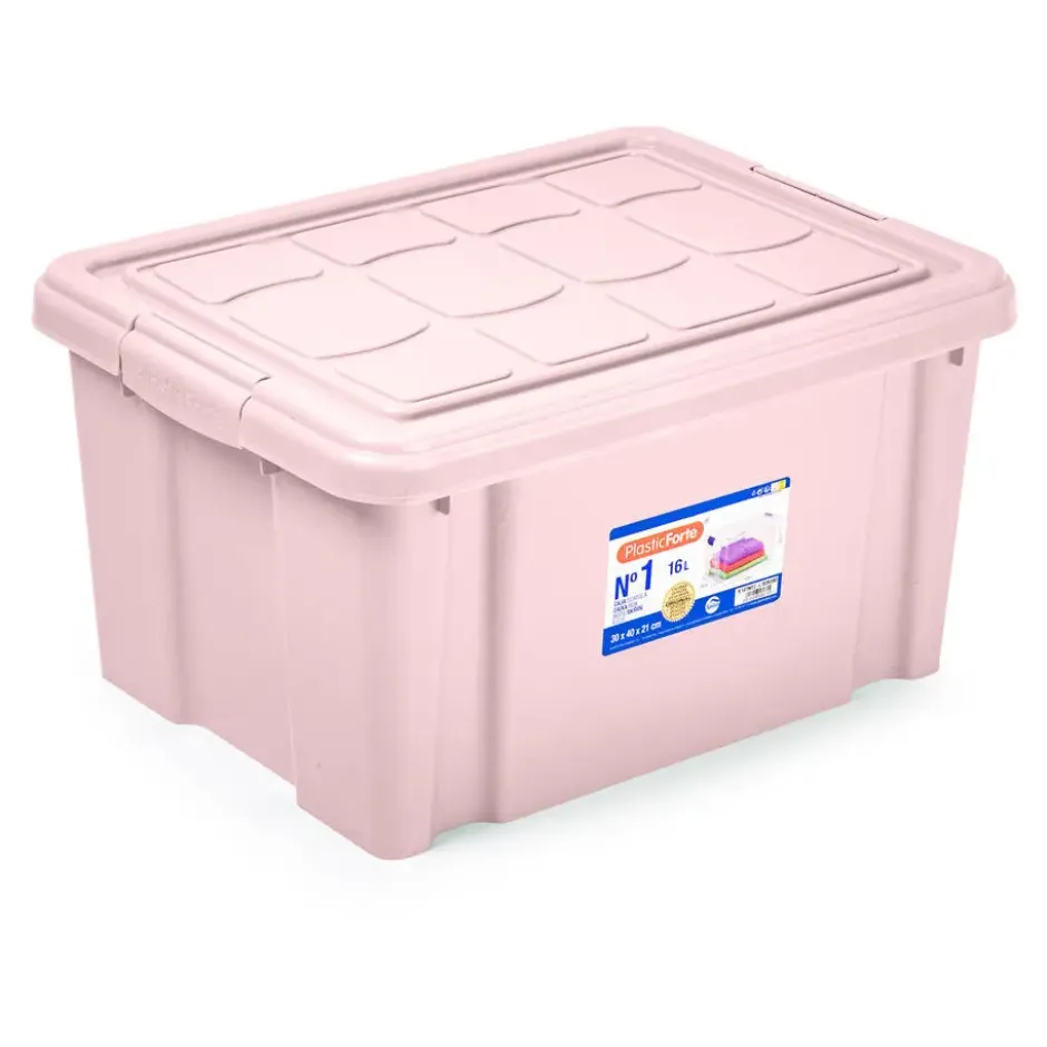 Plasticforte Multi Storage Opslagbox - roze - 16L