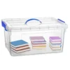 Plasticforte Opbergbox met deksel - blauw - 34L - kunststof