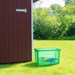 Plasticforte Opbergbox met deksel - groen - 47L - kunststof