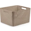 Plasticforte Opbergmand - Kastmand - kunststof - taupe - 28L