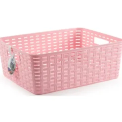 Plasticforte Opbergmand/kastmand - kunststof - ijsblauw - 12L