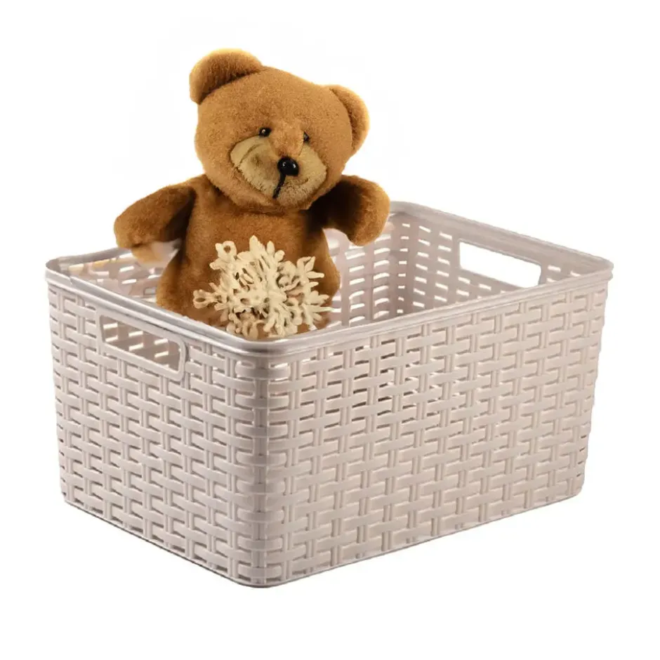 Plasticforte Opbergmand - Kastmand - kunststof - taupe - 18L