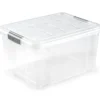 Plasticforte Opslagbakken - met deksel - 25L - 42x36x25 cm