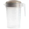 Plasticforte Waterkan - 2L - beige/transparant - met deksel