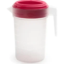 Plasticforte Waterkan - 2L - fuchsia/transparant - met deksel