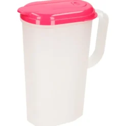 Plasticforte Waterkan met deksel - 2L - fuchsia - kunststof