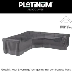 Platinum Aerocover loungesethoes 270x270 cm - L-vorm trapeze