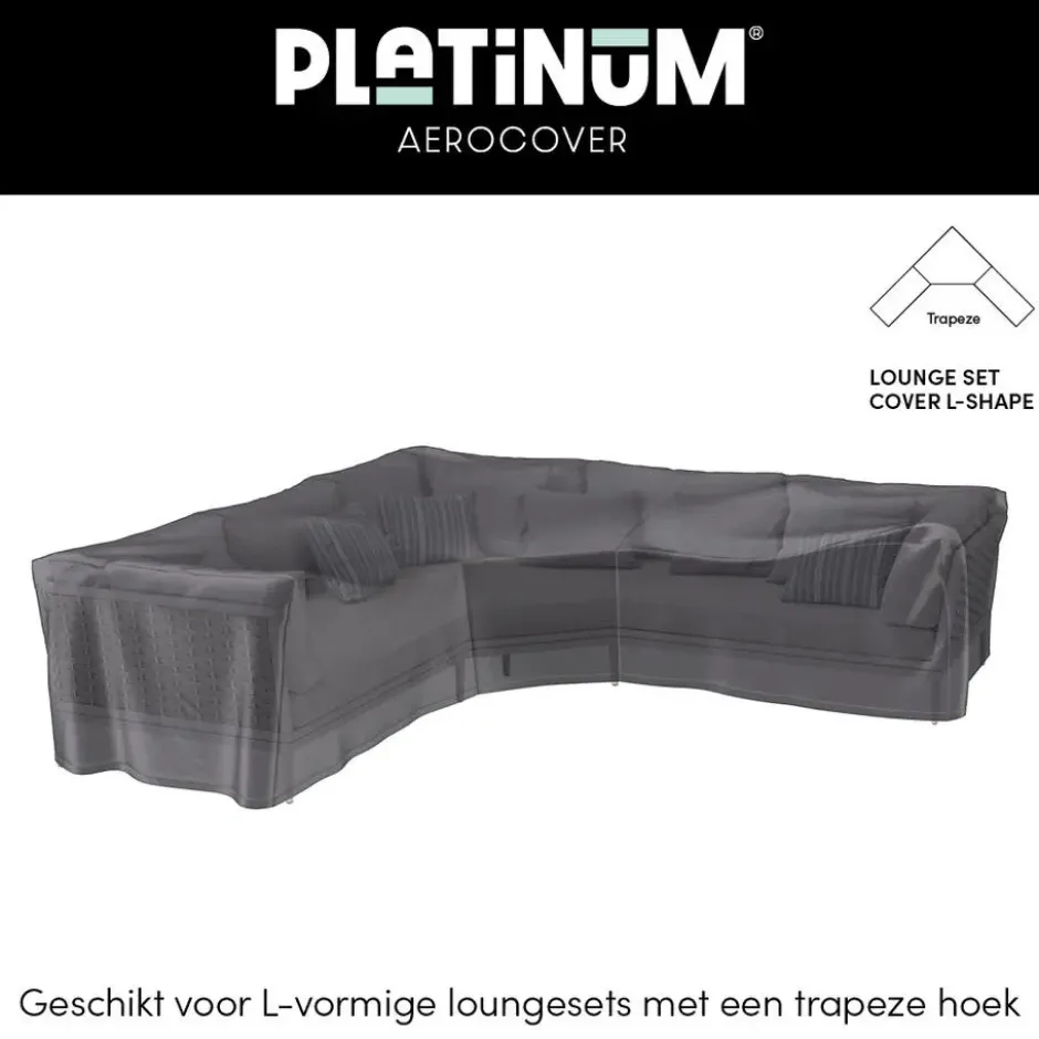 Platinum Aerocover loungesethoes 270x270 cm - L-vorm trapeze