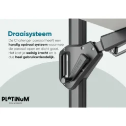 Platinum Challenger Premium T2 3.5x2.6 m - Havanna + voet en hoes