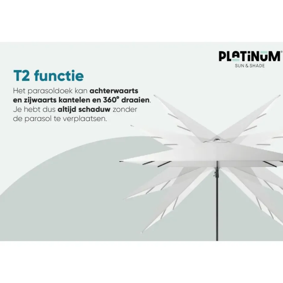 Platinum Challenger Premium T2 3.5 Rond - Faded Black met voet en hoes