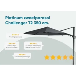 Platinum Challenger Premium T2 3.5 Rond - Havanna Taupe + voet en hoes