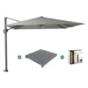 Platinum Challenger Premium T1 3x3 m - Manhattan Grey met voet en hoes