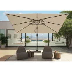 Platinum Challenger Zweefparasol T1 Premium 4x3 m. - Champagne