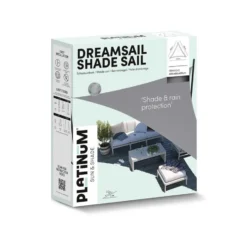 Platinum Dreamsail waterproof schaduwdoek driehoek 4x4x4 m - Cream