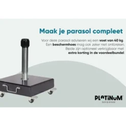 Platinum Parasol Riva 250 x 250 cm Olijfgroen