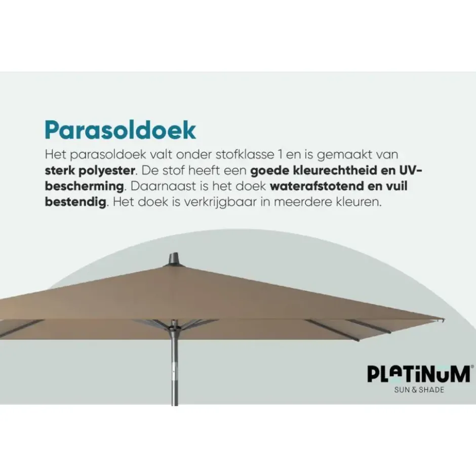 Platinum Parasol Riva 250 x 250 cm Taupe