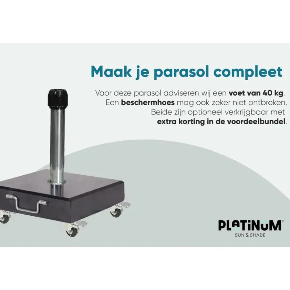 Platinum Parasol Riva 250 x 250 cm Taupe