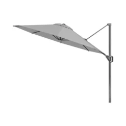 Platinum Voyager ronde zweefparasol T1 3 m. - Light Grey + voet + hoes