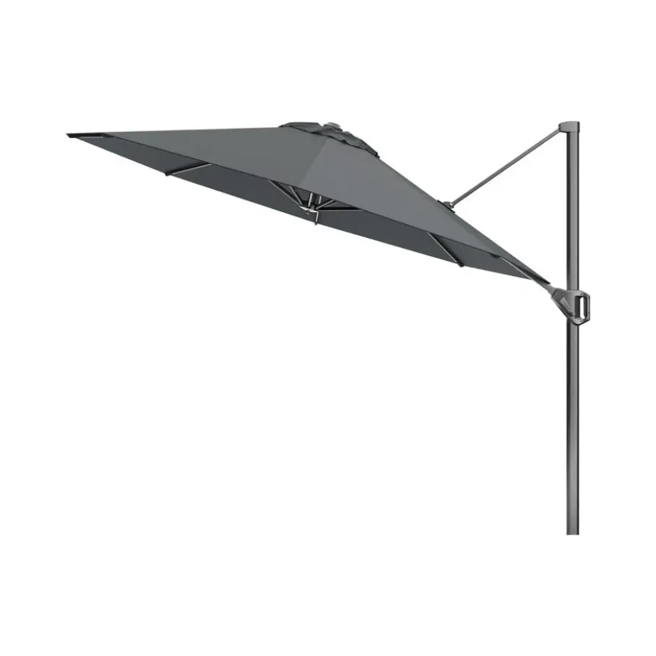 Platinum Voyager ronde zweefparasol T1 3 m. - Antraciet + voet en hoes