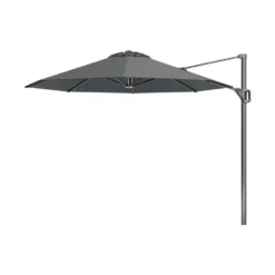 Platinum Voyager ronde zweefparasol T1 3 m. - Antraciet + voet en hoes