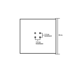 Platinum Voyager zweefparasol T1 3x2 m. - Antraciet met voet en hoes