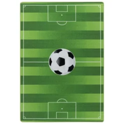 Play Voetbal Speelkleed Kinderkamer Groen - 120x170 CM