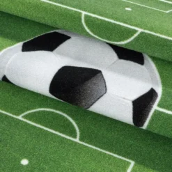 Play Voetbal Speelkleed Kinderkamer Groen - 120x170 CM