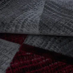 Plus Vloerkleed Laagpolig Grijs / Rood - 160x230 CM