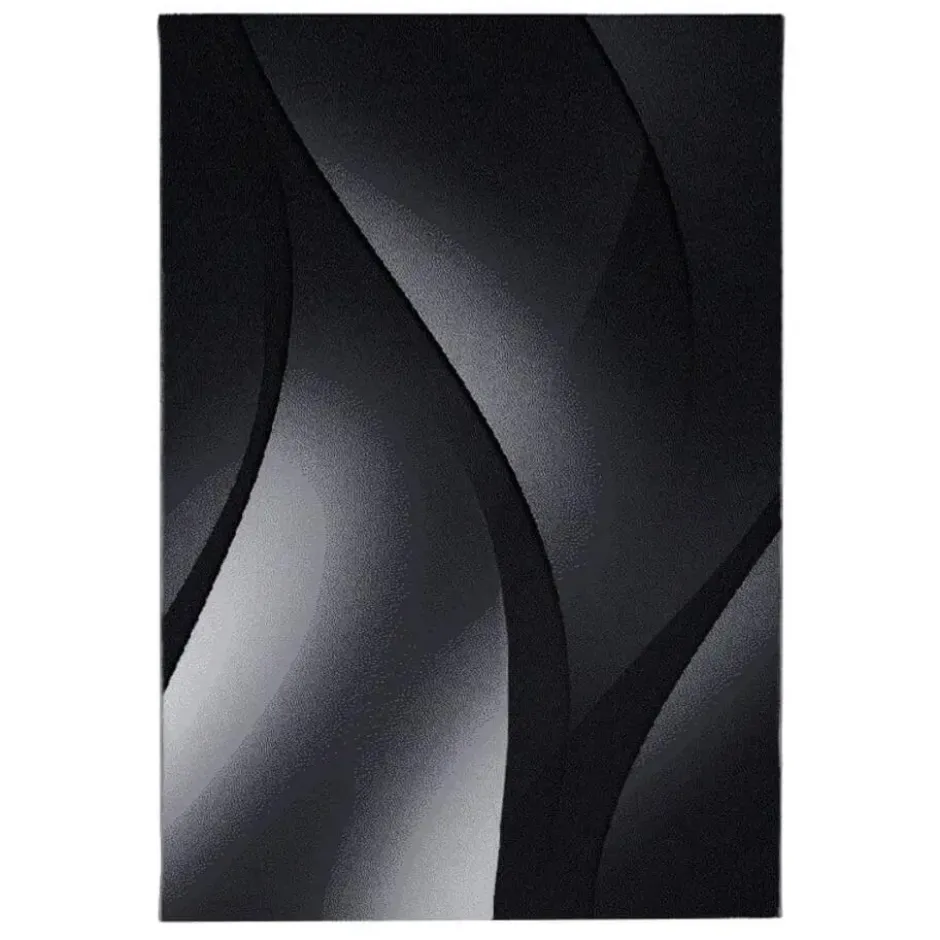 Plus Vloerkleed Laagpolig Grijs / Zwart - 160x230 CM