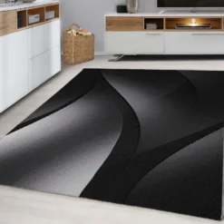 Plus Vloerkleed Laagpolig Grijs / Zwart - 160x230 CM