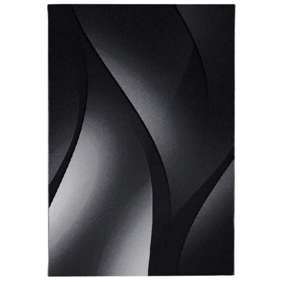 Plus Vloerkleed Laagpolig Grijs / Zwart - 160x230 CM